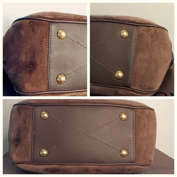 Louis Vuitton Audacieuse Empreinte Brown Leather and Suede Bag PM  Shoulder Bag - Picture 10 of 17